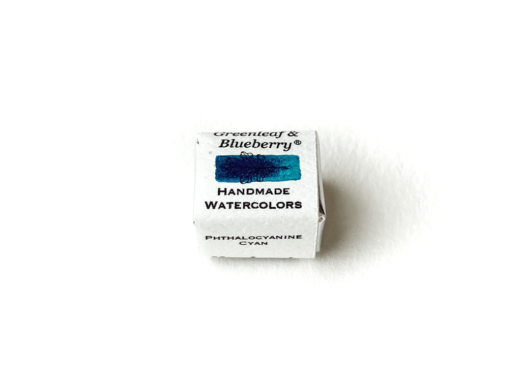 Phthalocyanine Cyan Watercolor Paint, Half-Pan, ML