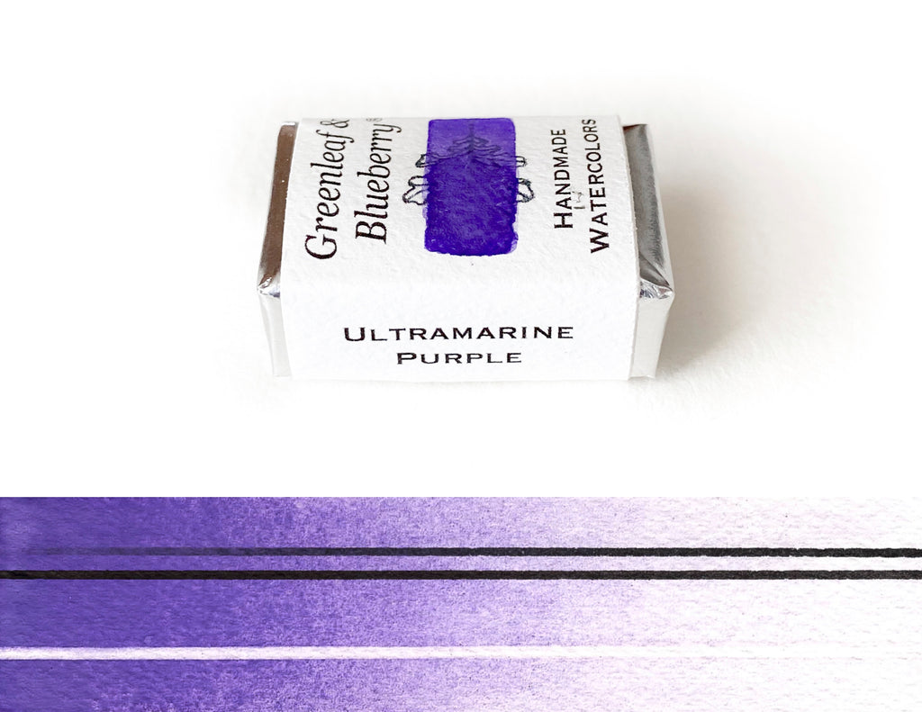 Ultramarine Purple Watercolor Paint, Full Pan